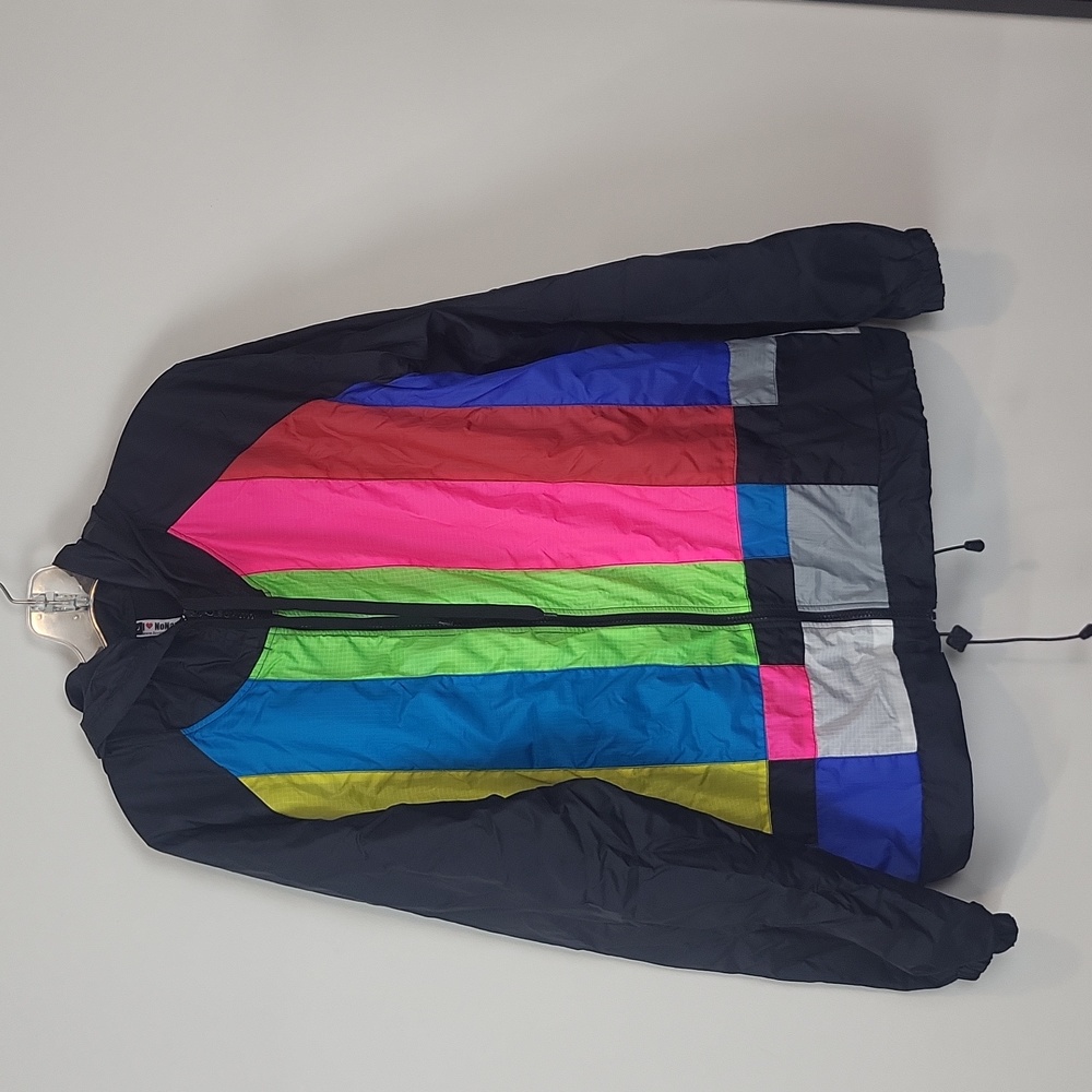ILOVENONAME TV Color Bar Toggled Hooded Windbreaker Jacket